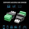 USB 2.0 Male And Female Connector USB Turn 4Pin Terminal For DIY Projects, Charge And Data Transfer Support