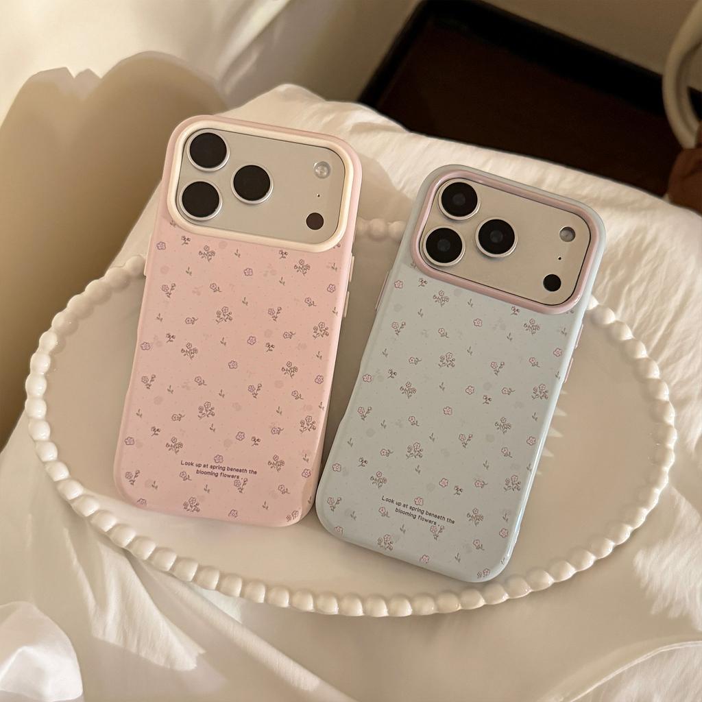 Spring and summer floral pattern iPhone 17 Pro Max phone case, iPhone 16 fresh style, 14 shockproof, 13 compatible, 15 soft case
