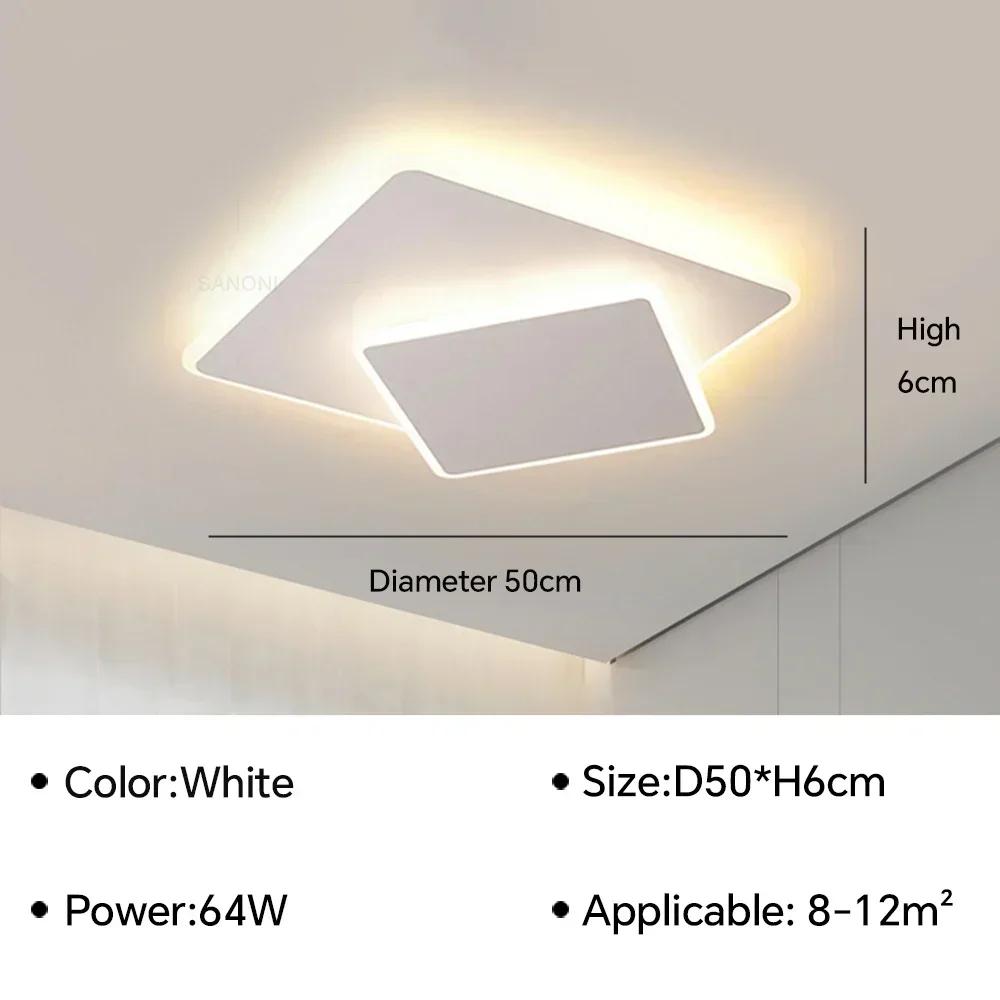Modern LED Ceiling Lamp for Living Dining Room Study Bedroom Aisle Kitchen Loft Ceiling Chandelier Home Decor Lighting Fixture