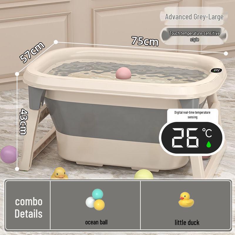 Baby Bathtub Foldable Soaking Tub for Kids