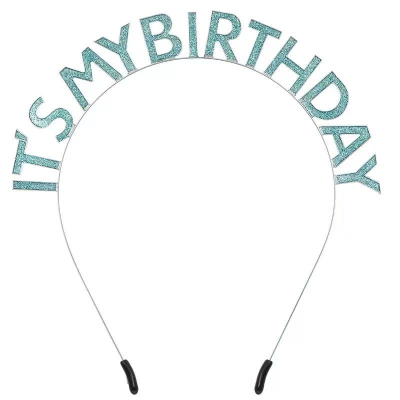 Rainbow 'It's My Birthday' Drip Oil Headband - European & American Style Birthday Crown