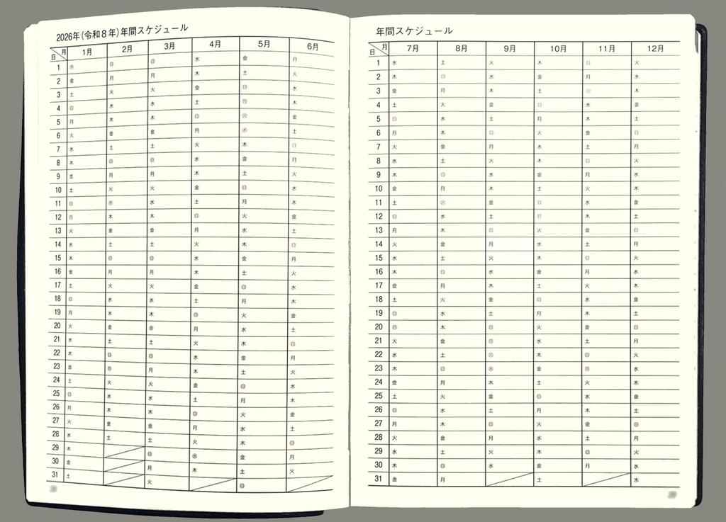 Ishihara Publishing 2026 Ishihara 5-Year Diary, B6, Navy Blue, D052601