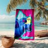 Personalized customized proof beach towel with Trolls pattern - soft, absorbent,quick-drying,perfect swimming,camping&bathing
