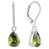 Copper Inlaid Zircon Teardrop Earrings, 925 Sterling Silver, European American Fashion, Women's Gift