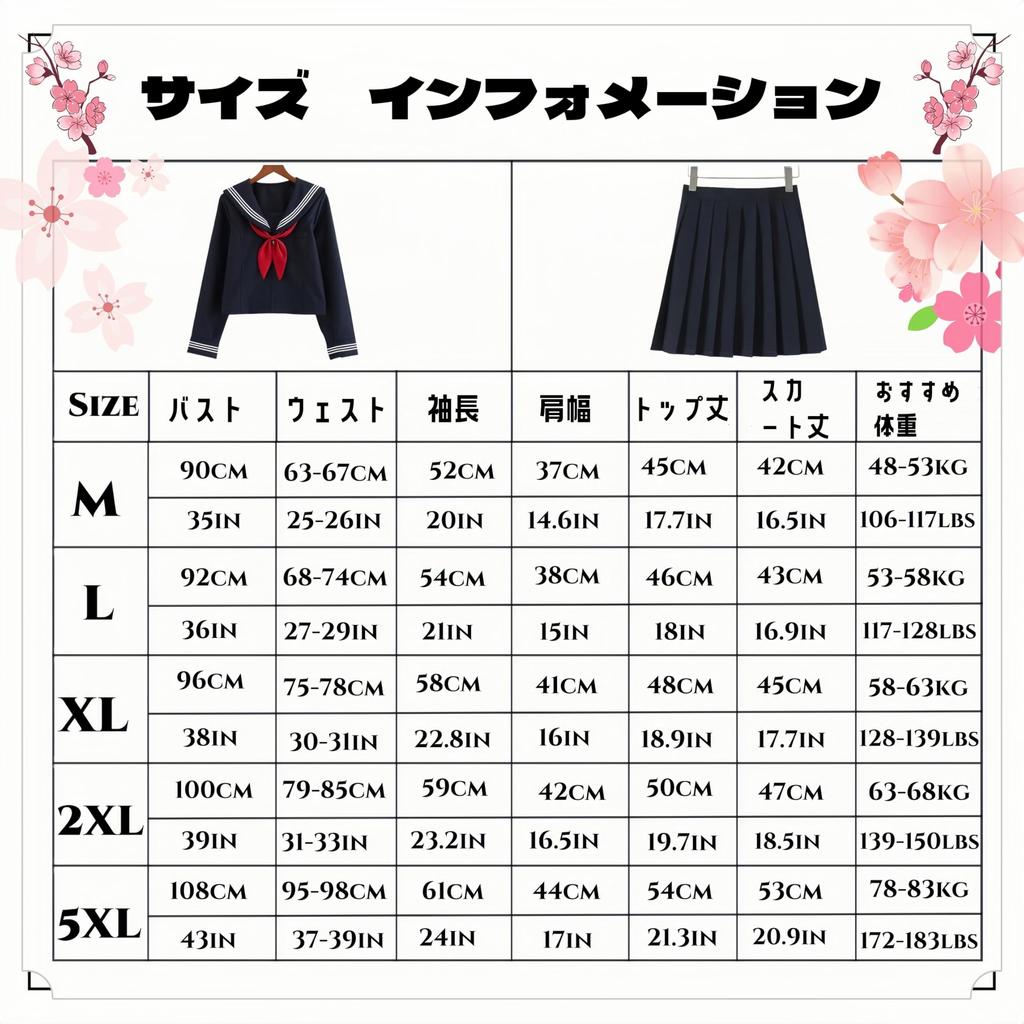 BUITVOZE Cosplay Sailor Classic High School Girl Uniform with Long Perfect for Welcome and Farewell School and Includes Long Plus Size Uniform, Navy,