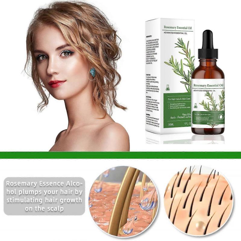 Rosemary Essential Oil For Hair Growth, Skin Care - 100% Pure For Eyebrows, Eyelashes, Nourishes Scalp, Stimulates Hair Growth 30ML