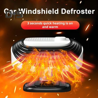 Aquecedor de carro para veículo Aquecedor de carro portátil Ignitor 24V Desembaçador e desembaçador de para-brisa 2 em 1 Ventilador de aquecimento e resfriamento Descongelamento rápido do para-brisa =