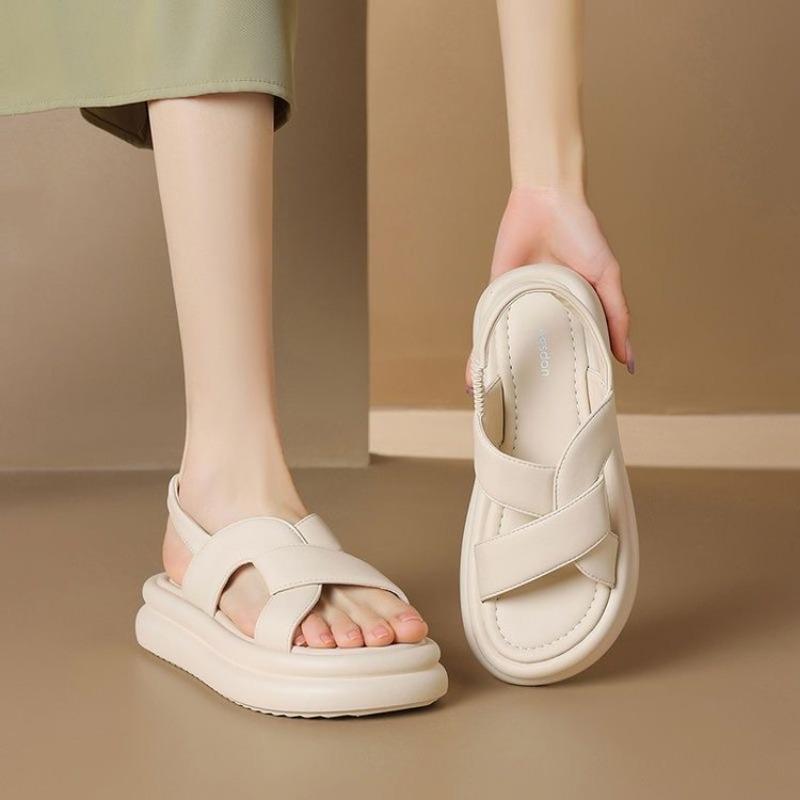 Найпопулярніше Взуття Сандалі на Еластичній Стрічці для Жінок Нові Спортивні та Повсякденні Пляжні Шльопанці