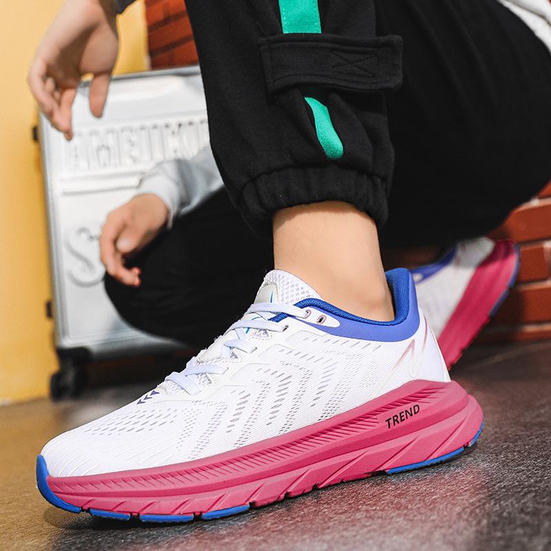 Hot-selling men's sneakers summer mesh breathable thick sole height increase running