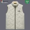 Woodpecker Unisex Lambswool Vest: Autumn/Winter Fleece-Lined, Thick, Stand Collar, Casual & Warm Jacket