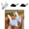 Stylish Korean High Heeled Slippers For Women With Pointed Toe And Fine Heels