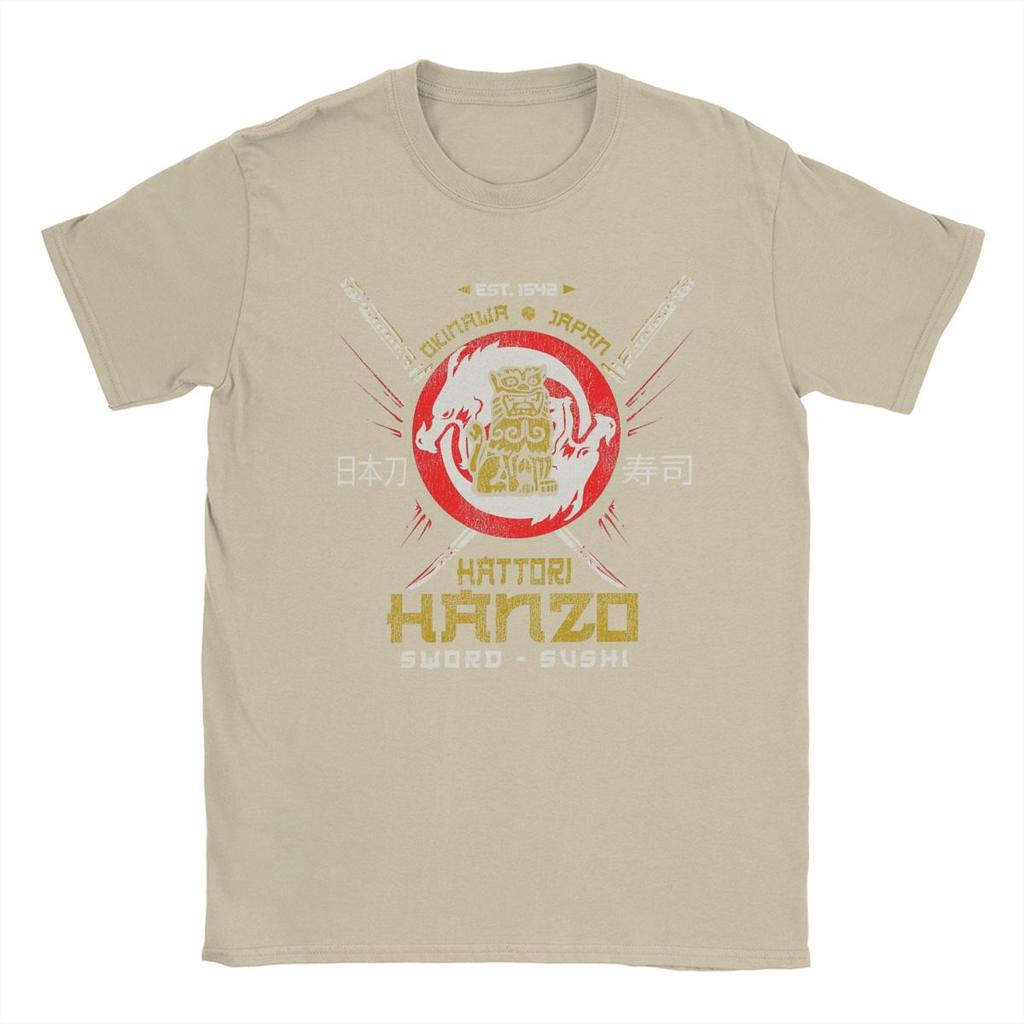 Hattori Hanzo Sword Logo Kill Bill T-Shirt Men Fashion Cotton Tee Shirt Crew Neck Short Sleeve T Shirt Plus Size Clothes