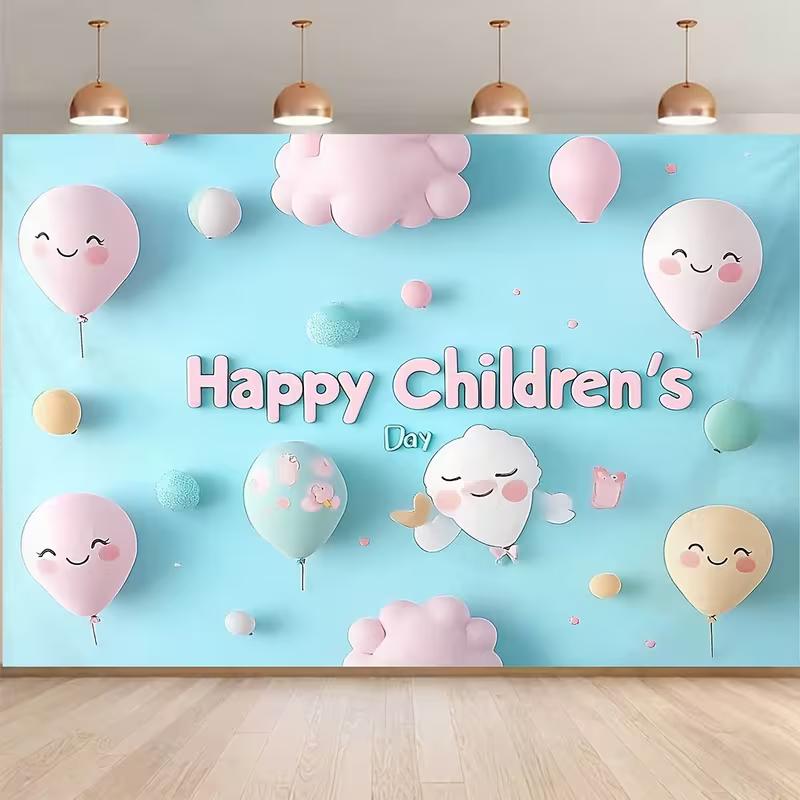 

2D Children s Day Photography Background Banner for Classroom Photoshoot 47.2x31.5inch/120*80cm