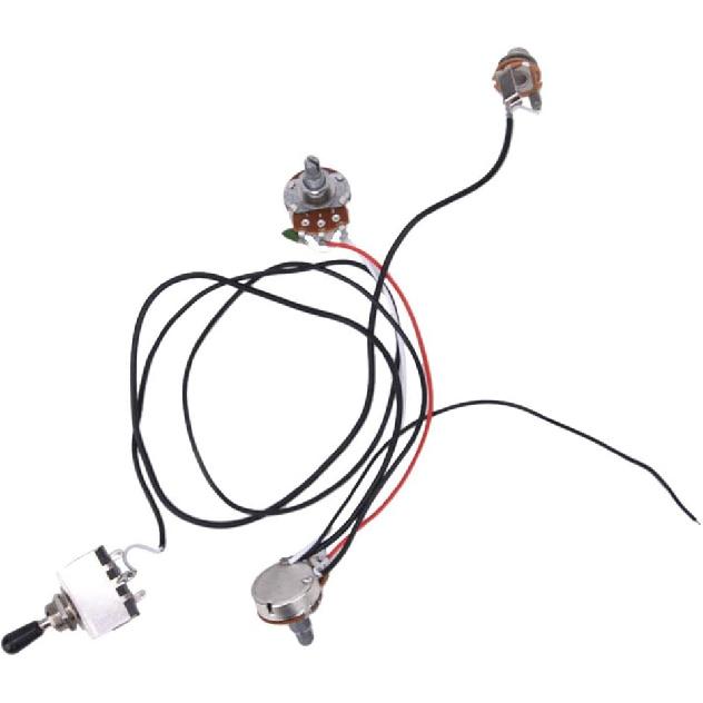 Bnineteenteam Guitar Wiring Harness Set,Wiring Harness 3 Way Toggle Compatible with Electric Guitar