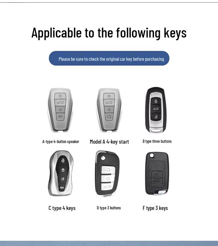 Premium Protective Key Cover for Geely Emgrand: Fits 26 Models including Xingyue L, Xingrui, Boyue L, Haoyue, Bin Yue – Men's Buckle Design