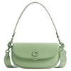 Emmy 23 Logo Lock Closure Leather Saddle Bag Women Handbags Light-Pistachio CR666-LHTY6
