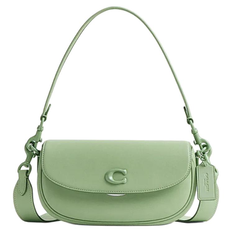 

Coach Emmy 23 Logo Lock Closure Leather Saddle Bag Women Handbags Light-Pistachio CR666-LHTY6 Basic Set (Bag+Dust Bag)