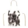 Funny Prank Gift Halloween Butcher Apron with Realistic Blood Stain, Washable Protective Work Apron, Spooky Kitchen Decor Horror Costume Prop