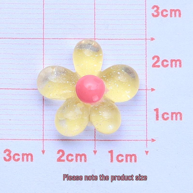 Ice-Clear Fine Glitter Flower Resin Fridge Magnet & DIY Phone Case Craft Supplies