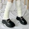 Womens Knee High Leg Warmer Socks Knitting Ankle High Bandage Leg Sleeve Boot Long Tube Knitted Leg Sleeve Calf Covers