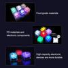 12 Pcs Glowing Ice Cubes Water Activated Color Changing LED Lights Submersible Bar