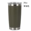 20oz Mehrfarbiger Edelstahl Auto-Becher 304 Innenleben Isoliertes Thermosgefäß, Tragbarer Auslaufsicherer Reise-Kaffeebecher