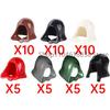 MOC Medieval Soldier Building Blocks King Beard Military Helmet Scarf Goggles Belt Cowboy Hat Duck Cap Mini Toys Bricks Gifts