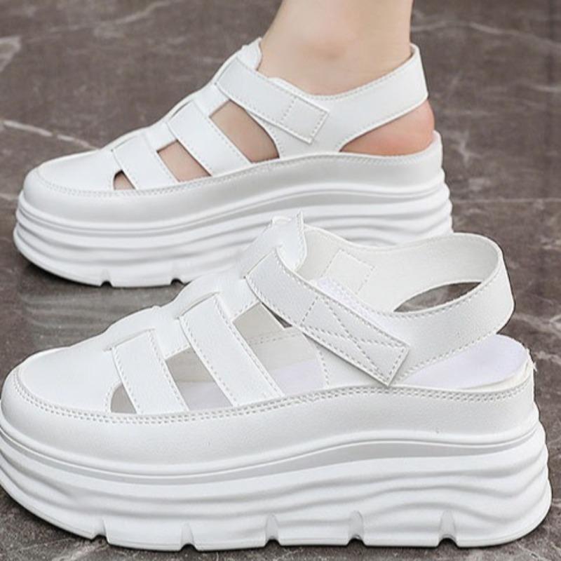 Fashion Summer Women's Hollowed-Out Thick-Soled Sandals - Fashionable Casual Beach Footwear