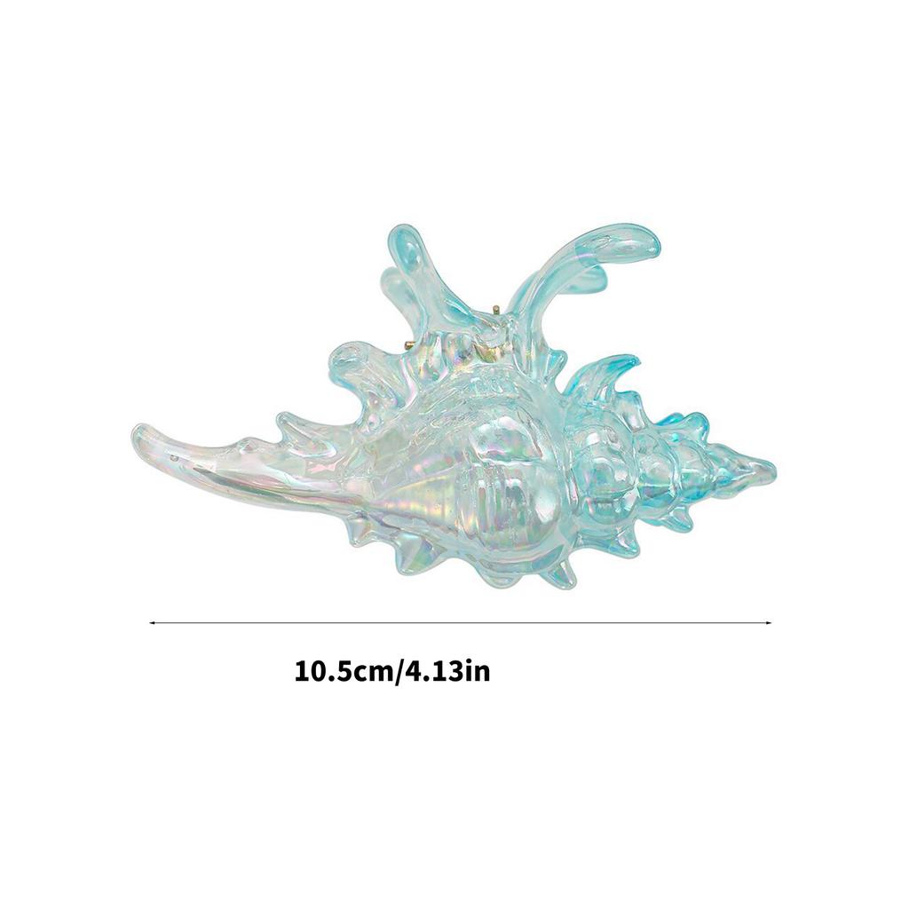 Fashionable Conch Designs Hair Claw Clip Acrylic Hair Grip With Strong Hold Multiple Color for Versatile Styling