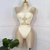 Underwire Swimwear Women Cut Out One Piece Swimsuit One Shoulder High Leg Bathing Suit Bodysuit Monokini Summer