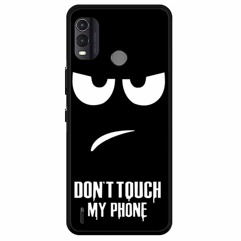 Soft Silicone Cover For Nokia C22 Case 2023 TPU Wolf Lion Painted Black Phone Coque for Nokia C22 C 22 4G Black For NokiaC22
