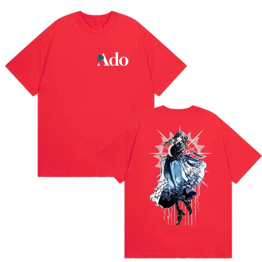 Hot Sale Summer Singer Ado Tour 2026 Graphic T-Shirt Men Women Fashion Oversized Cotton T-shirt Hip Hop Vintage Short Sleeve T-shirt