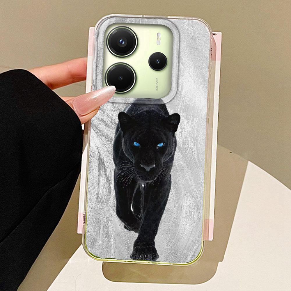 

Золотой чехол для телефона с текстурой пера и змеиным принтом для Xiaomi Redmi 13C 14C A5 A3 A4 A3X A1 A2 Note 14 13 12 11 11S 10 Pro Redmi Note 13 5G белый