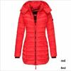 Damen Winter Baumwolljacke Slim Fit Daunen-Baumwollmantel Warme Oberbekleidung Langarm Modisch Mittellang