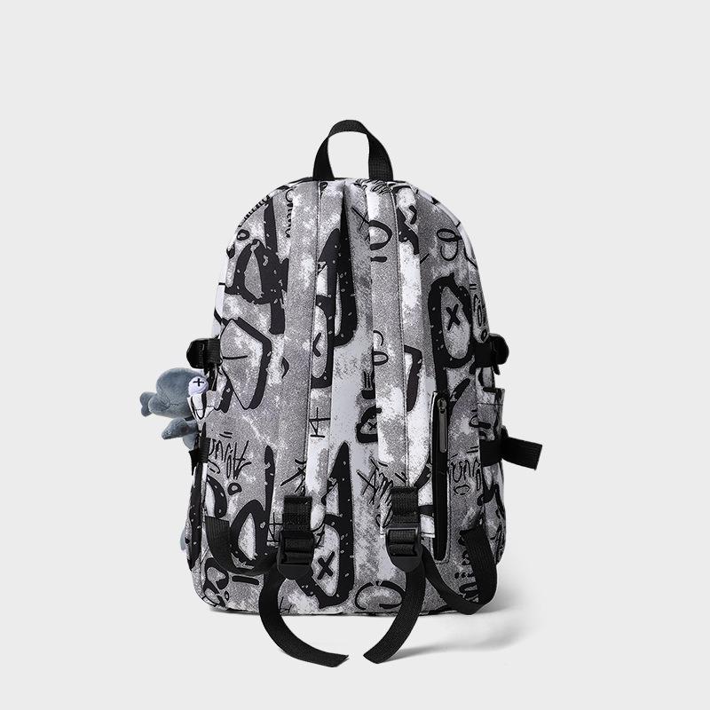 Mochila bolsa escolar masculina ensino fundamental médio ensino médio estudante universitário grande capacidade versátil moderna estilosa grafite lazer viagem mochila