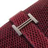 HERMES Purse Baan classic H logo wallet Lizard Women Used