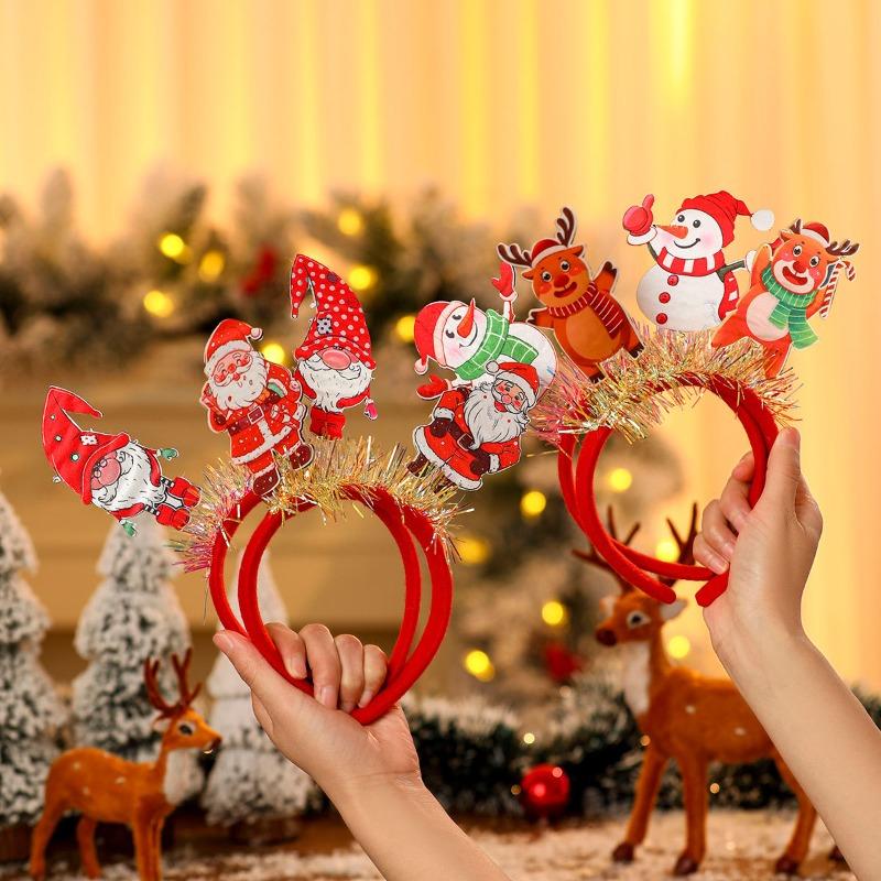 New Christmas Headband Hair Accessories, Party Christmas Decorations, Adult and Children Christmas Headbands, Small Gifts