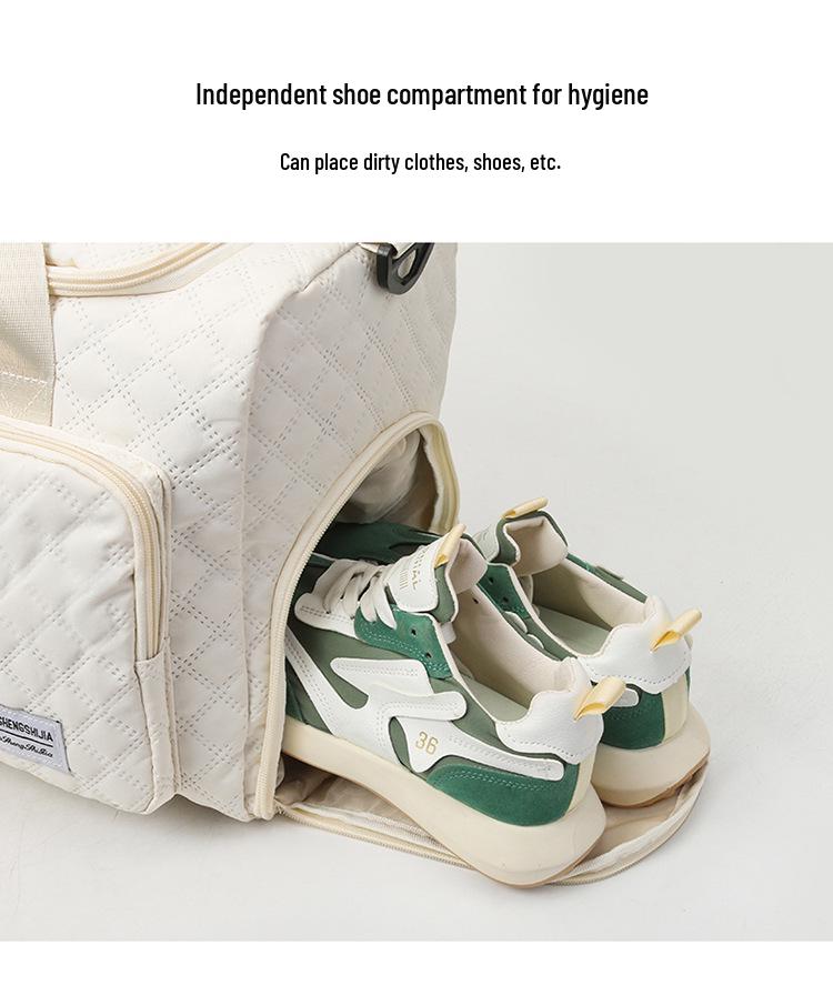 Waterproof Travel Bag with Shoe Compartment - Ideal for Business, Commuting, Yoga, and Sports