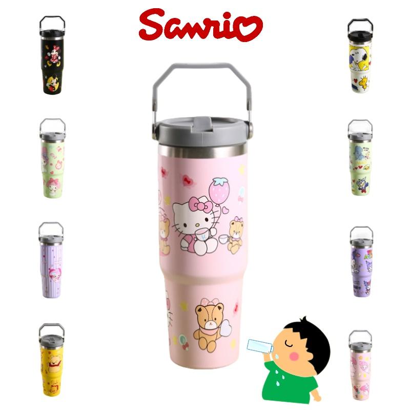 Hochwertiger Edelstahl-Vakuumisolierbecher mit Cartoon-Muster und großem Fassungsvermögen 30 oz