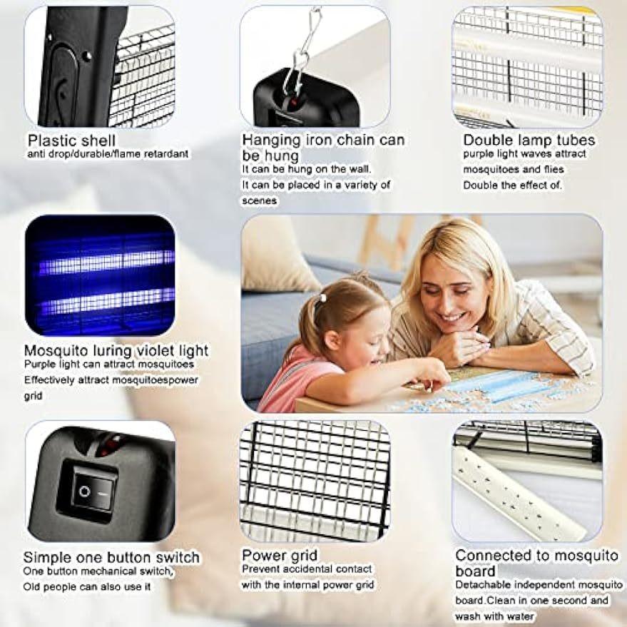 20/30/40W Electric Insect Killer Blue Light Pest Fly Traps Mosquito Lamp Household Electric Shock Mosquito Killing Device