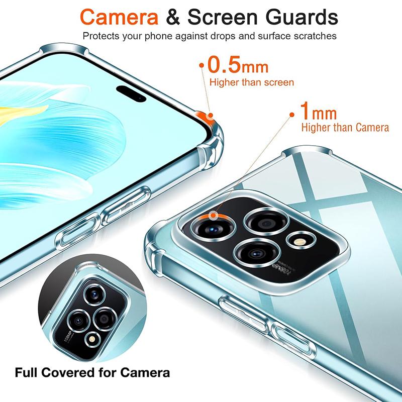 Transparent Ultra Thin Shockproof Silicone Soft Case For Honor 80 90 Lite 200 300 400 Lite Cover For Honor 200 Pro Clear Shell
