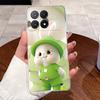 Case Poco X6 Pro 5G/Poco X6 5G Clear Luxury Cute Love Rabbit Funny Soft Silicone Phone Case PocoX6 X6Pro Transparent Back Cover