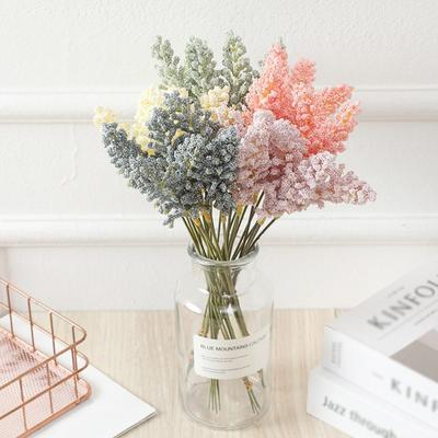 6Pcs Wheat Ear Flower Artificial Flowers Bouquet For Wedding Party Decoration Foam Wheat Christmas Decor Wheat Bouquet