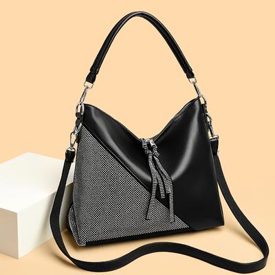 Quality Women's Leather Top Handle Bags Female Shoulder Sac Tote Shopper Bag Luxury Designer Handbags for Woman