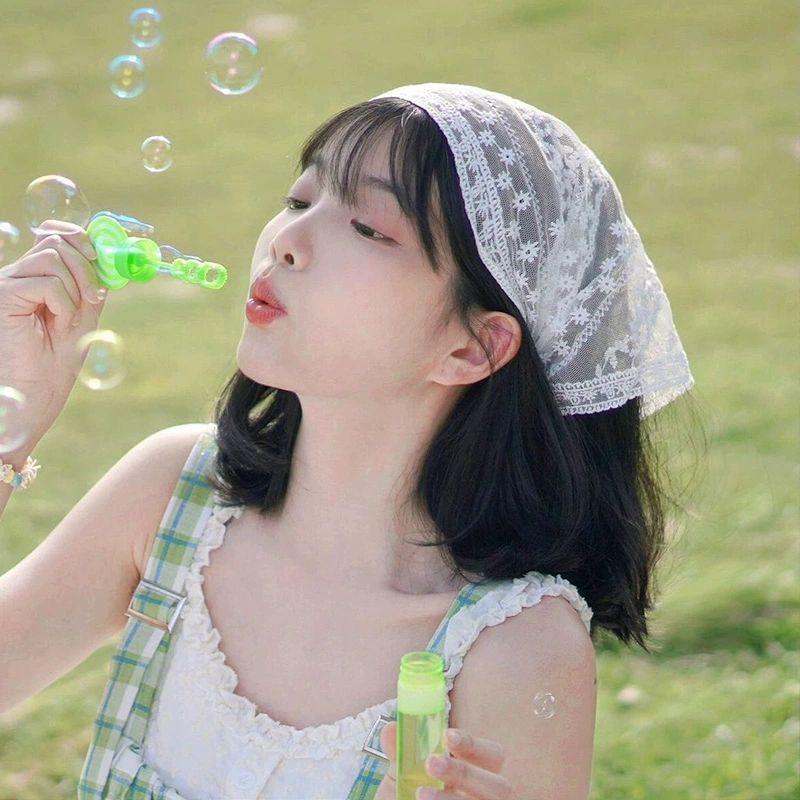 

Белый кружевной дышащий головной платок | Весеннее дорожное фото аксессуар для волос | Бохо повязка на голову белый