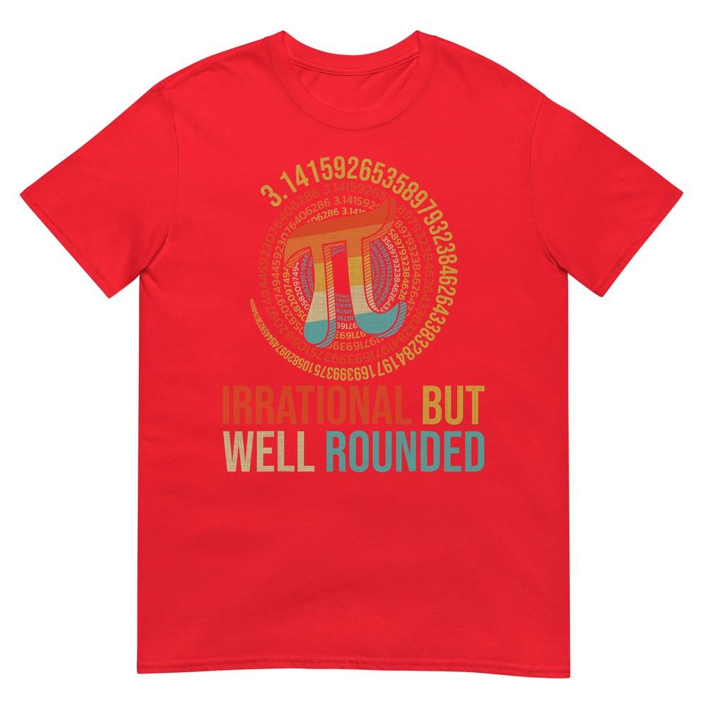 Irrational But Wellrounded Pi Digits Design Tshirt