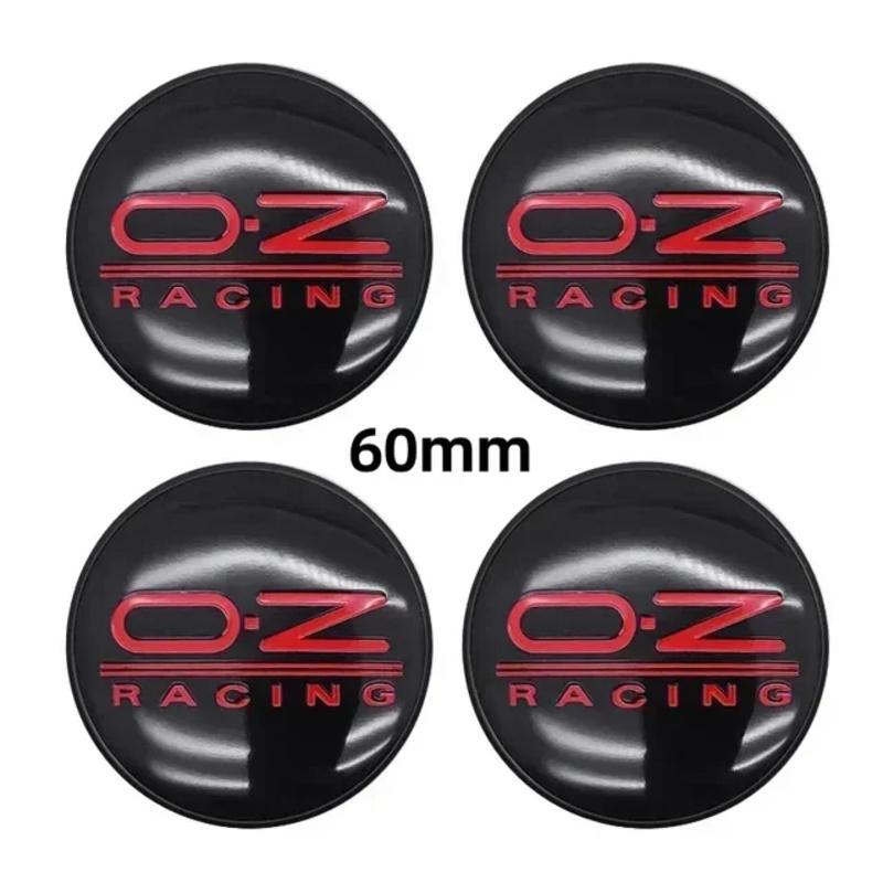 4pcs Car Wheel Hub Center Caps 56mm 60mm 68mm 65mm  For Rim Cover Auto OZ Logo Badge Emblem Exterior Styling Accessories
