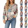 Women's Fashion Button Neck Knit Long Sleeve Casual Top for Everyday Wear