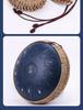 Ethereal 13-Tone Steel Tongue Drum with Handmade Hemp & Cotton Rope Edging, Includes Drum Mallet & Decorative Braided Rope
