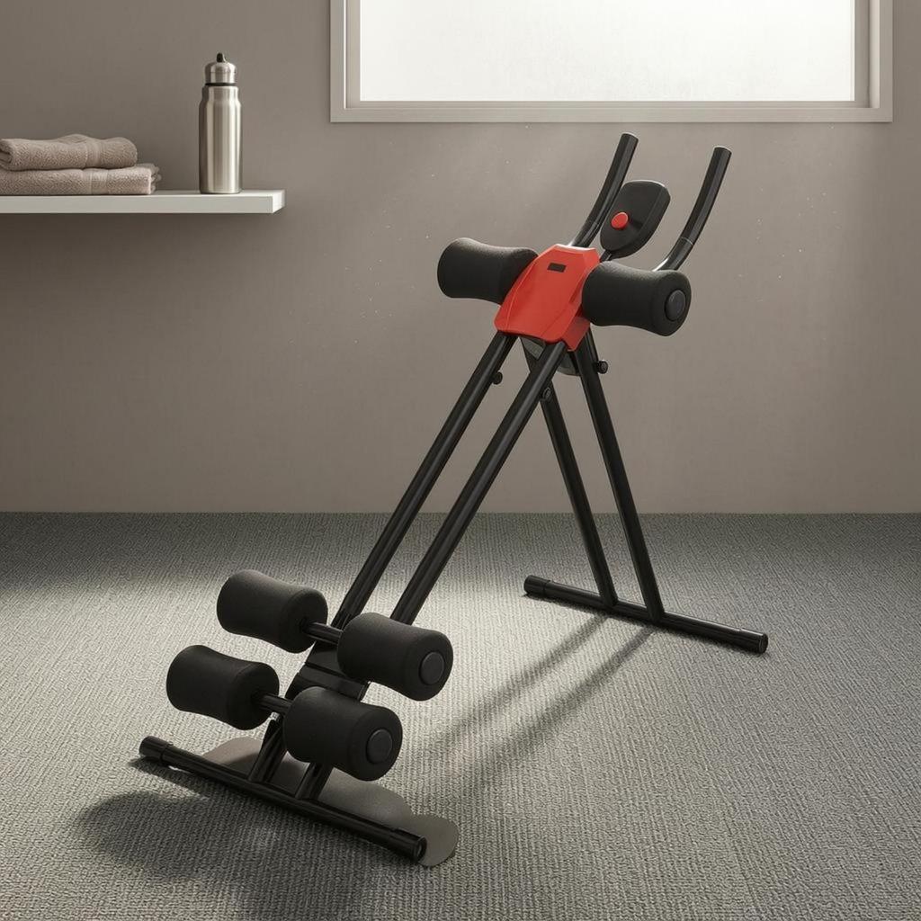 Ab Machine Metal Frame Home Fitness Equipment Foam Padding